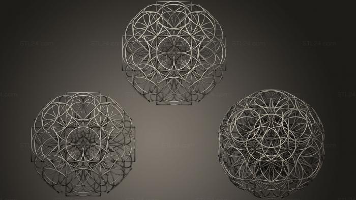 Geometric shapes (Hexahedron 6 D, SHPGM_0503) 3D models for cnc